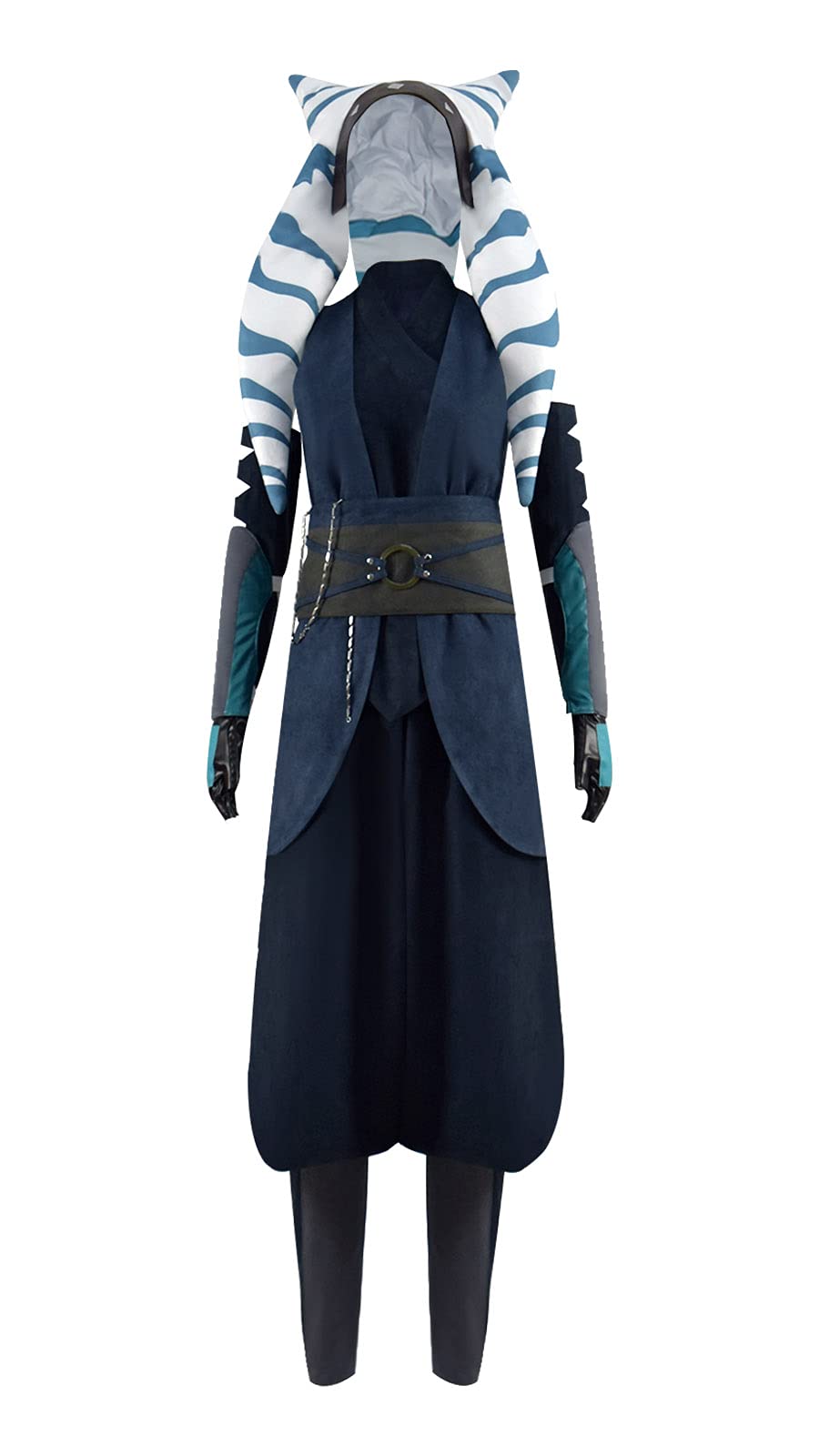 Ahsoka Tano Cosplay Costume Full Set with Dress, Pants & Hat - Star Wars Jedi Outfit for Women | Halloween Cosplay, Comic Con & Themed Parties