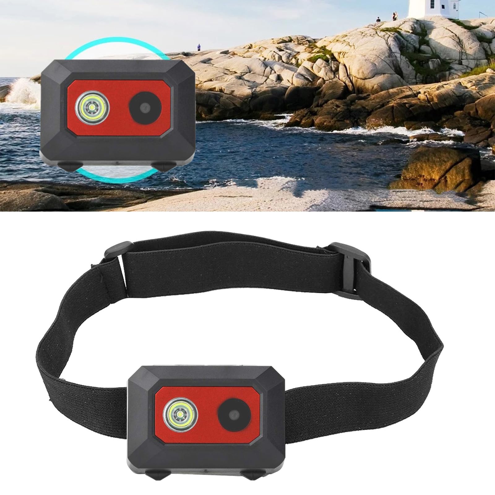 F18 Wearable Head Mount Camera - 1920x1080P HD Video, 1.3MP Camera Module with Night Vision - Perfect for Hands-Free Recording, Outdoor Adventures, Sports Activities & Security Surveillance