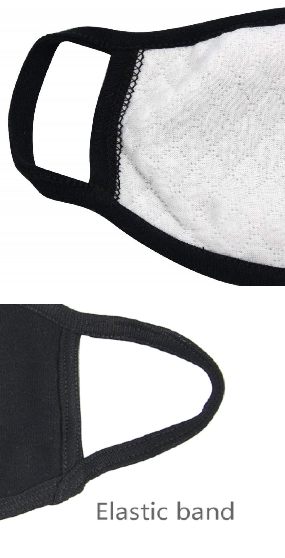 VRITRAZ Glow in The Dark Unisex Cotton Blend Anti-Dust Pollution Face Mask - Breathable & Reusable for Men & Women - Perfect for Outdoor Activities, Cycling, Running & Air Travel