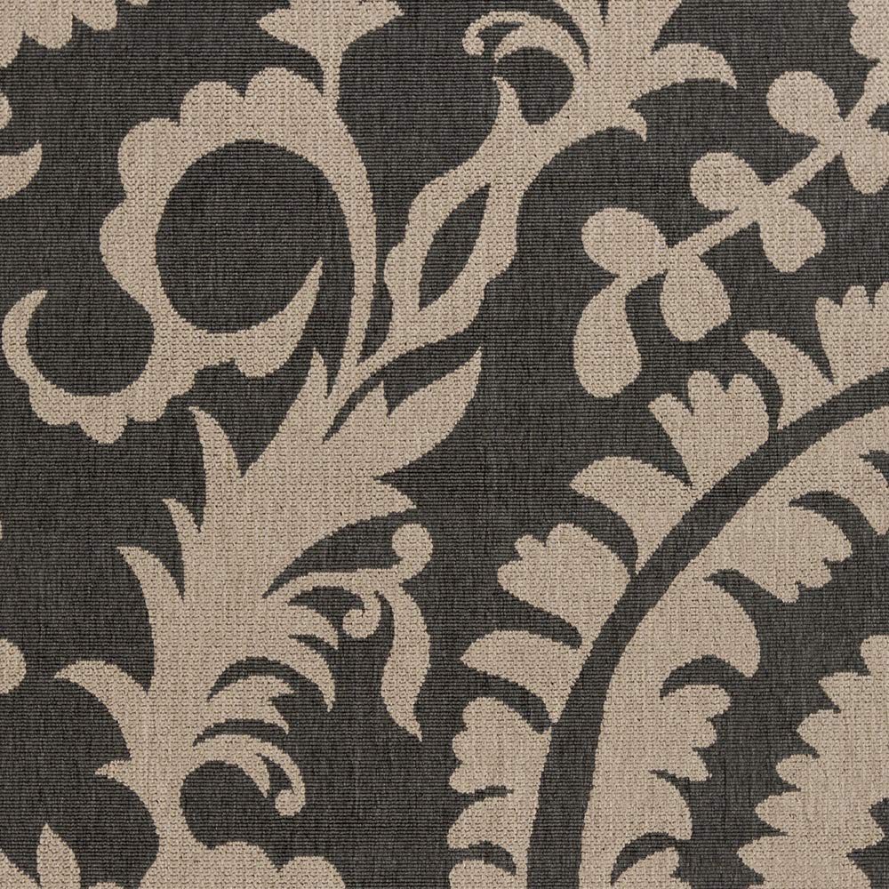 Stylish Alysia Gray and Beige Indoor/Outdoor Square Area Rug 7'3
