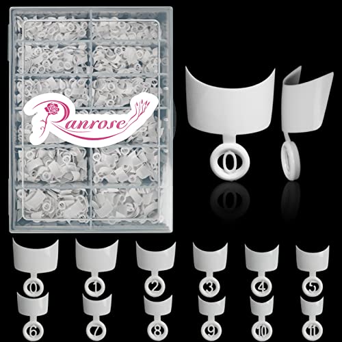 600pcs White Short French Nail Tips