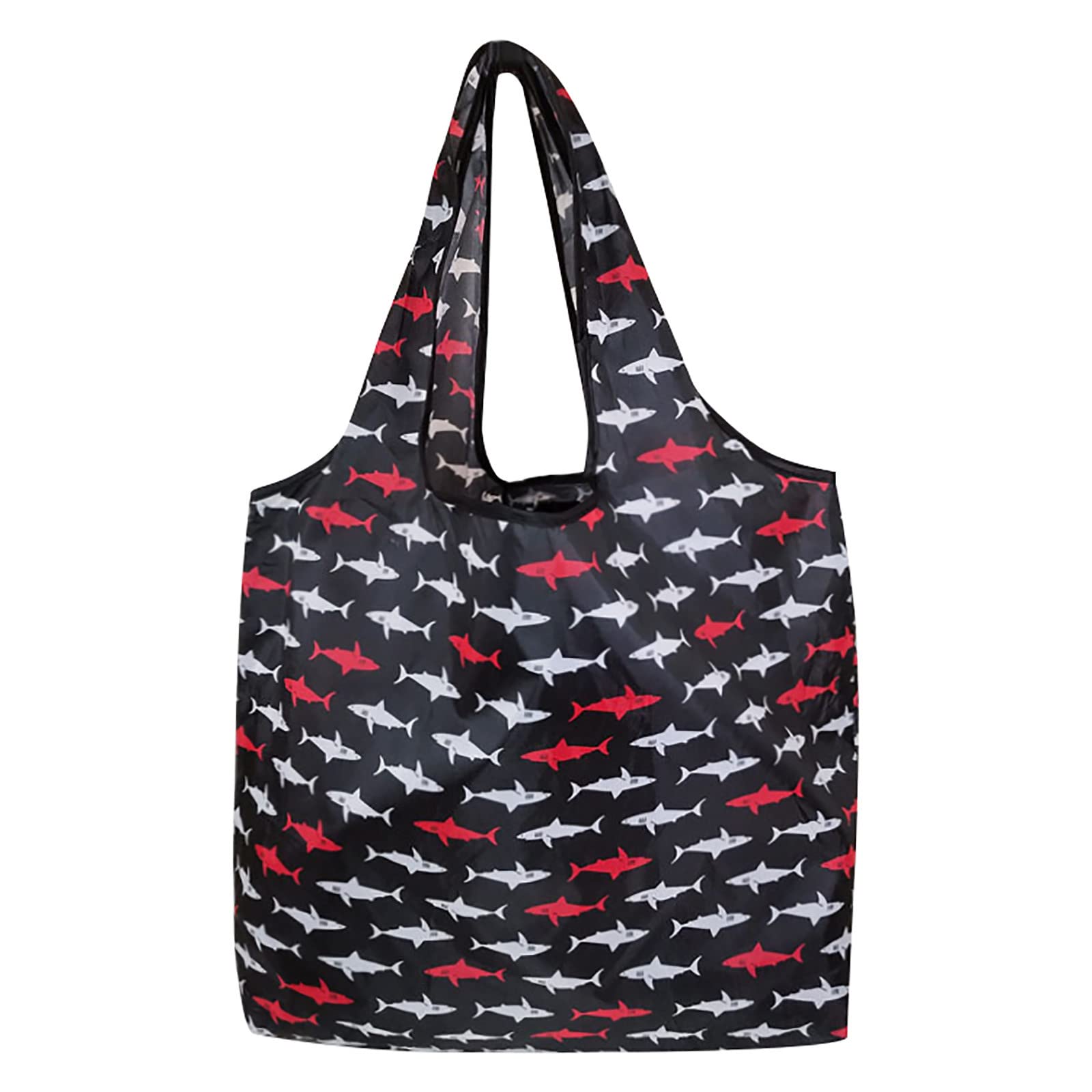 Yiser Reusable Foldable Grocery Bags - Washable & Waterproof Shopping Tote for Food Storage - Perfect for Groceries, Farmers Market & Travel (G, One Size)