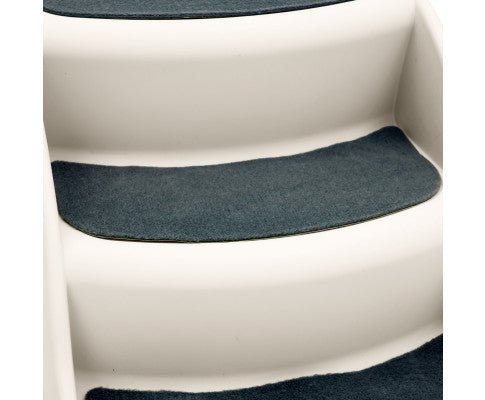 38cm Foldable Pet Stairs Ramp for Small Dogs & Cats - Lightweight Portable Pet Steps for Sofa, Bed, Car - Non-Slip White Pet Stairs for Elderly Pets & Puppies