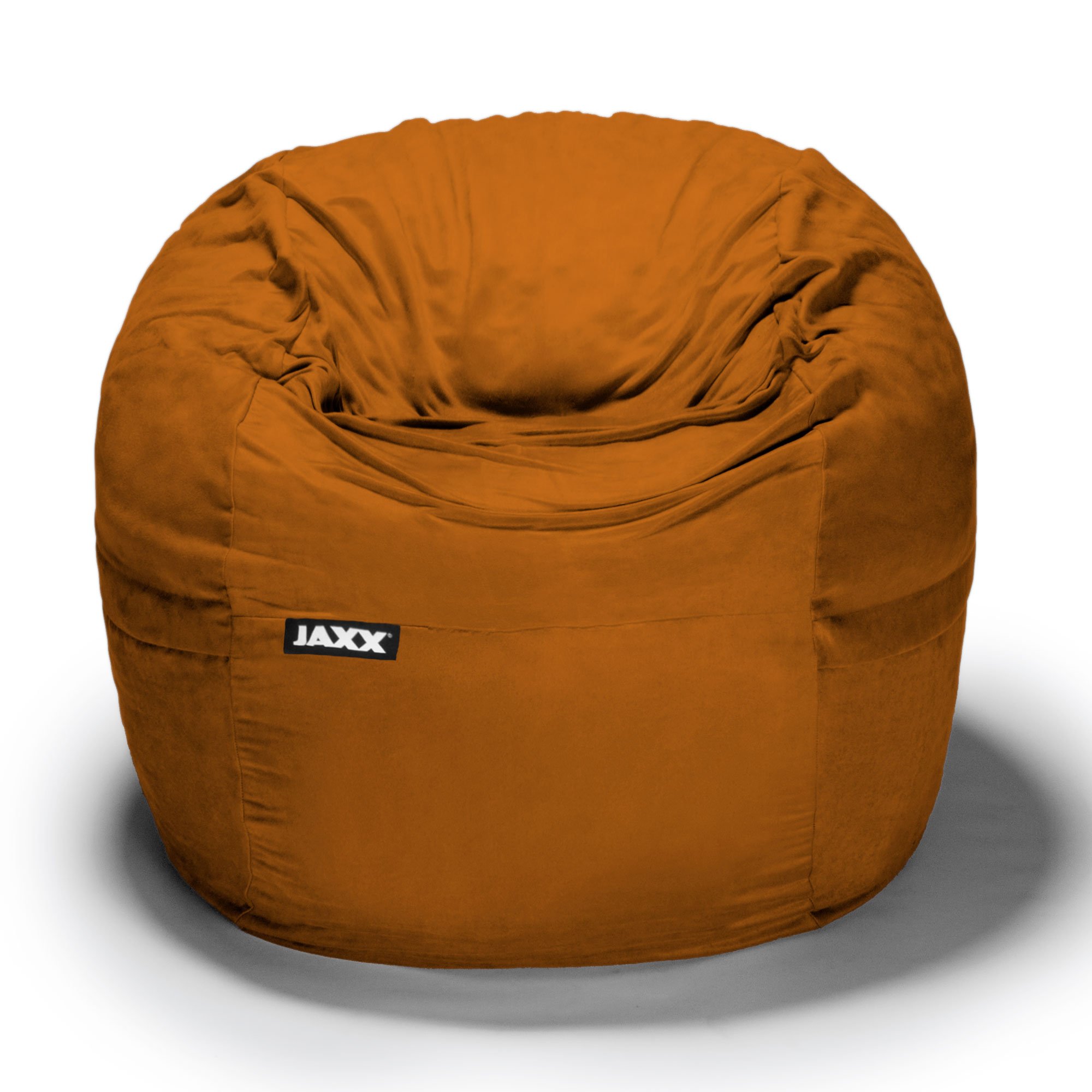 Jaxx Saxx 3 Feet Orange Bean Bag Chair - Comfortable Lounge Chair for Kids, Teens & Adults - Perfect for Bedroom, Living Room, Game Room & Dorm Decor