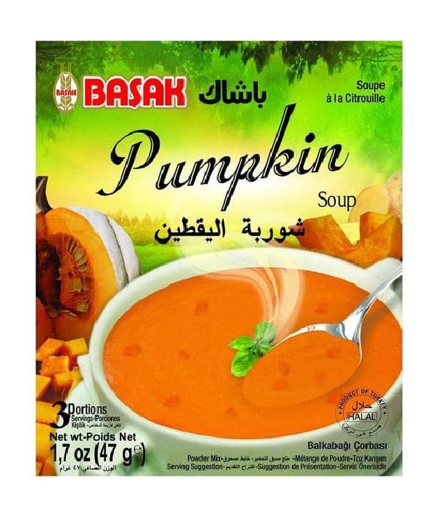 Organic Pumpkin Soup Powder | Basak Brand | 47g | Healthy Instant Soup Mix for Fall Recipes, Camping & Quick Meals