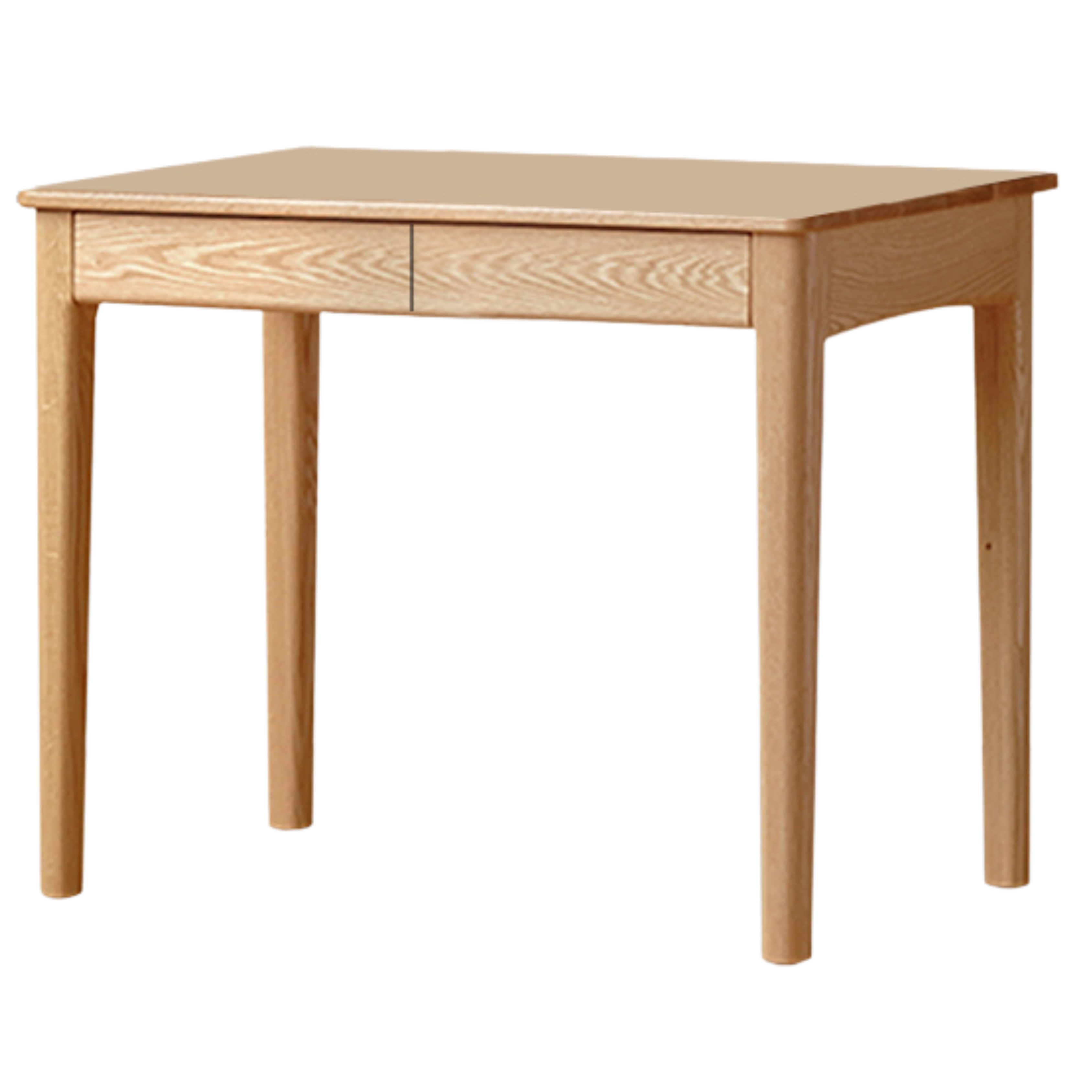 Modern Oak Solid Wood Desk with Bookshelf - Stylish Home Office Furniture for Workspace & Study Room Organization