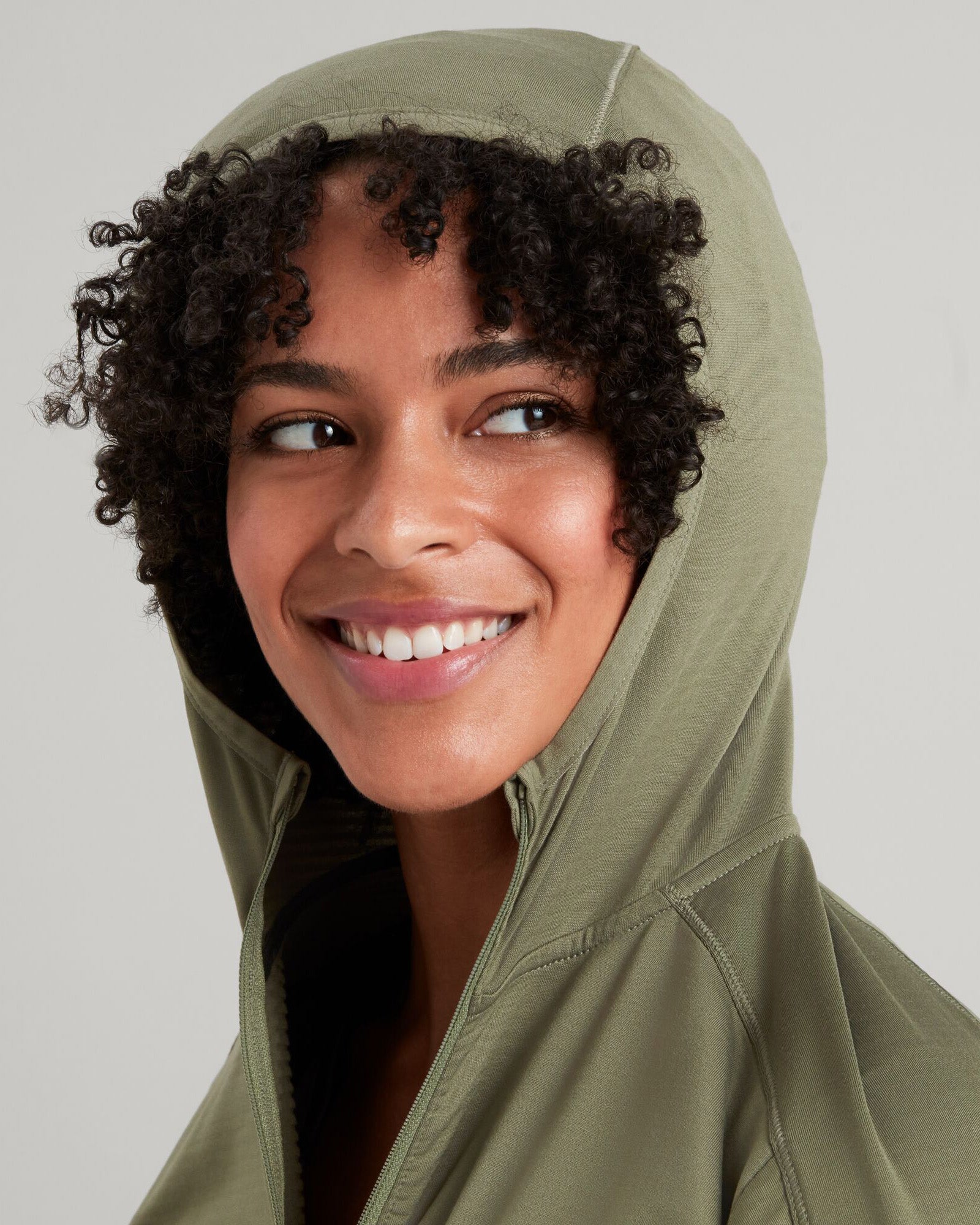 WELL.DER.NESS Women's Fleece Hooded Jacket - Cozy Winter Pullover for Outdoor Activities, Hiking & Casual Wear - Beech Color