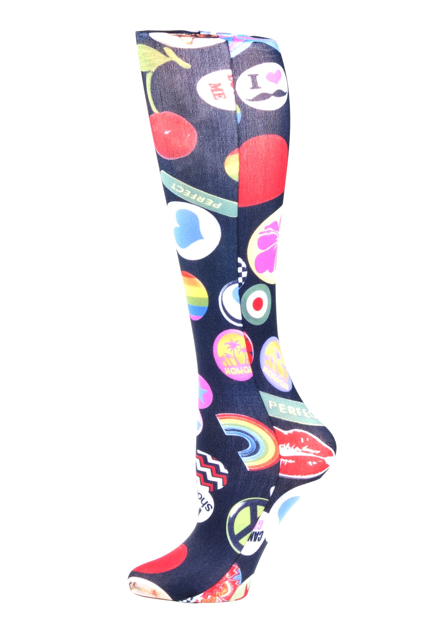 Celeste Stein Therapeutic Compression Socks 8-15 mmHg for Women & Men - Mild Support, Fun City Design - Improve Circulation & Reduce Swelling - Perfect for Travel, Running & Nurses