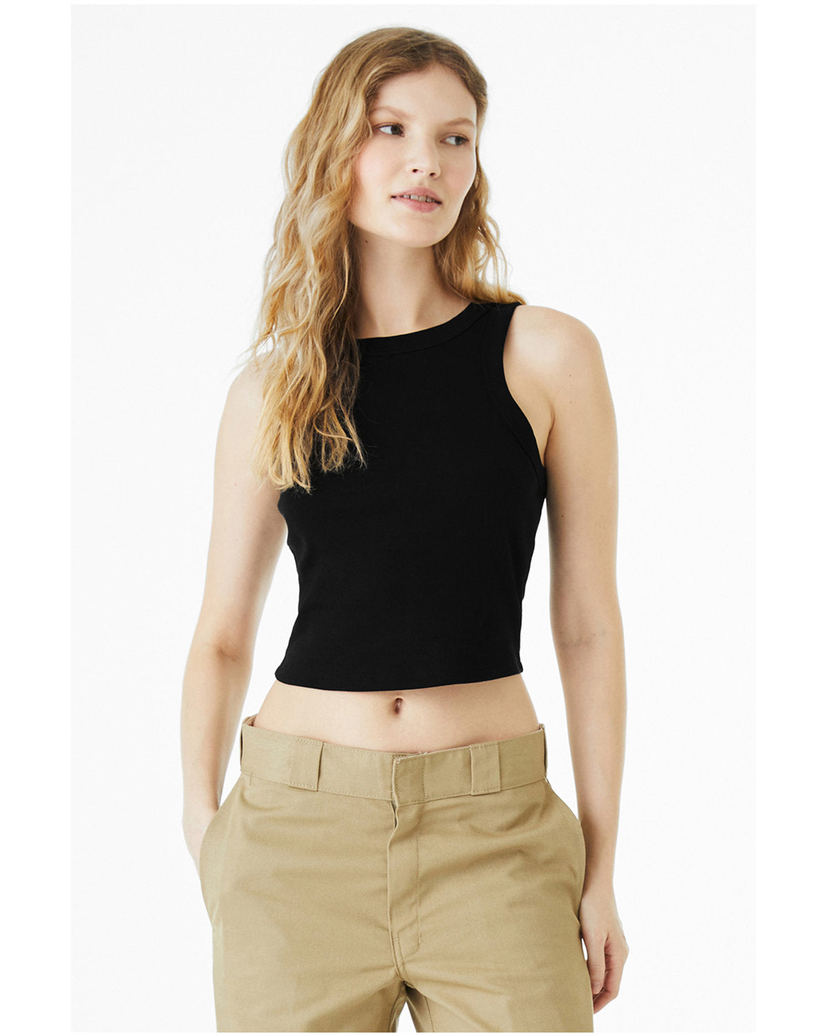Bella + Canvas 1019 Women's Micro Ribbed Racerback Tank Top - Soft Stretchy Comfort Fit for Yoga, Gym & Everyday Wear