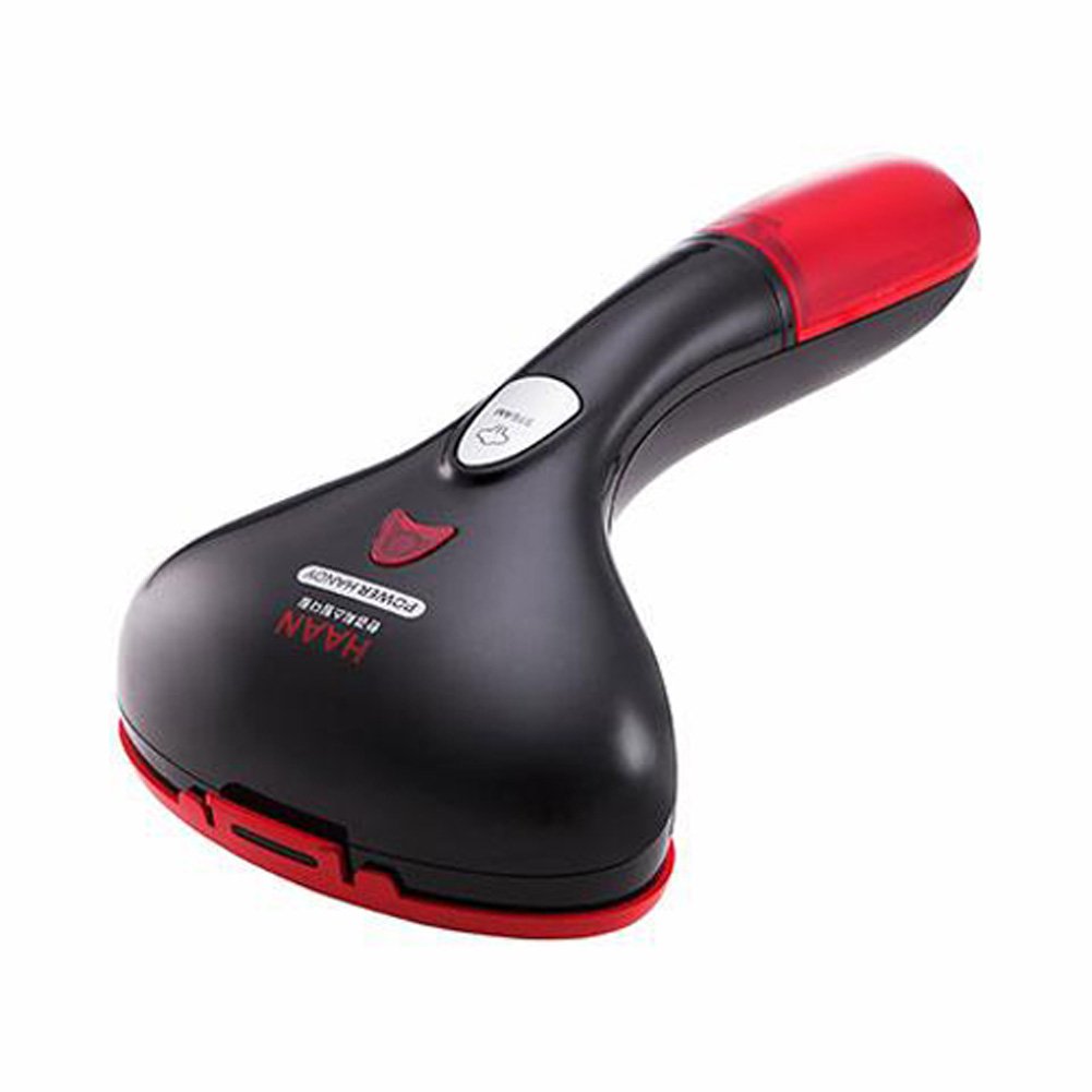 Haan Power Handy Compact Steam Iron - Mini Travel Iron for Wrinkle-Free Clothes - Perfect for Home, Office & Travel (Black)