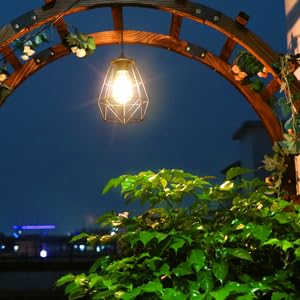 Intelamp Solar Pendant Lights - Indoor/Outdoor Hanging Chandelier with 4000mAh Battery & Remote Control, 16.4ft Cord, Dusk to Dawn Sensor - Perfect for Gazebos, Sheds, Barns, Chicken Coops & Patio Lighting