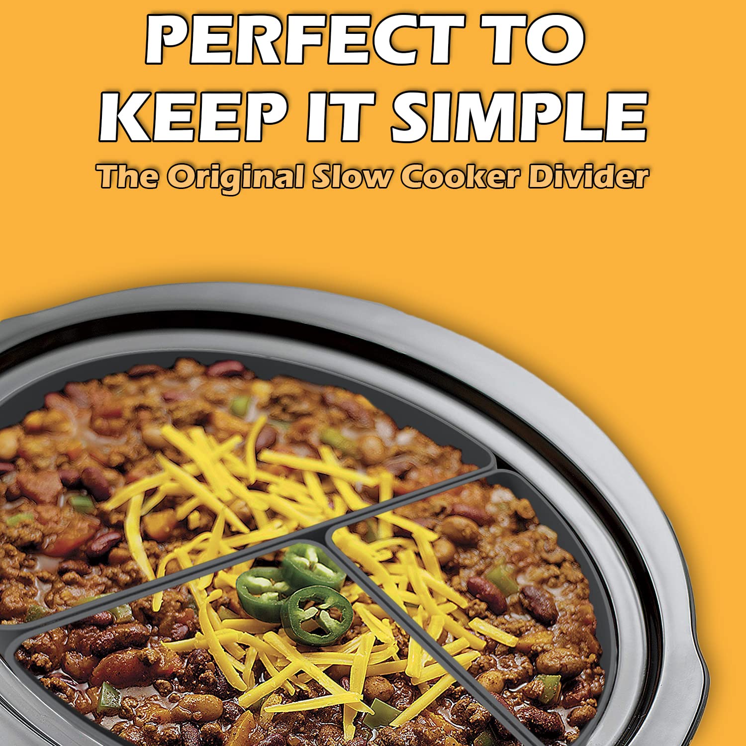 6 Quart Silicone Slow Cooker Divider Liners Oval - Thickened, Weighted & Sturdy Reusable Crockpot Inserts for Most 6 Qt Slow Cookers | Leakproof & Dishwasher Safe | Perfect for Meal Prep, Leftovers & Party Serving