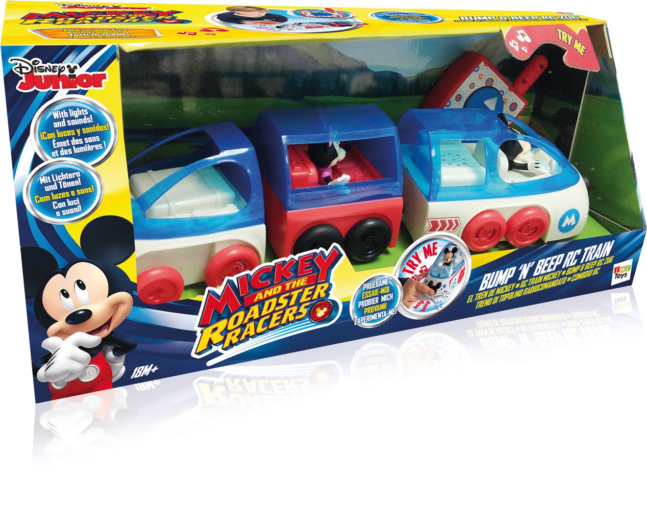 IMC Toys - Mickey Mouse Musical RC Train (181946) - Interactive Remote Control Toy for Kids, Perfect for Birthday Gifts & Indoor Playtime