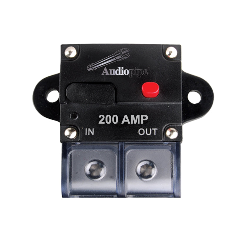CB 200A Manual Reset Circuit Breaker - 200 Amp DC Circuit Protection for Marine, RV, Solar & Off-Grid Power Systems