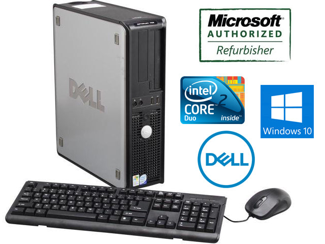 Dell Optiplex 755 Business Desktop Computer - Intel Core 2 Duo, 8GB RAM, 500GB HDD, Windows 7 Pro 64-bit - Perfect for Office Work, Home Use & Small Business Computing