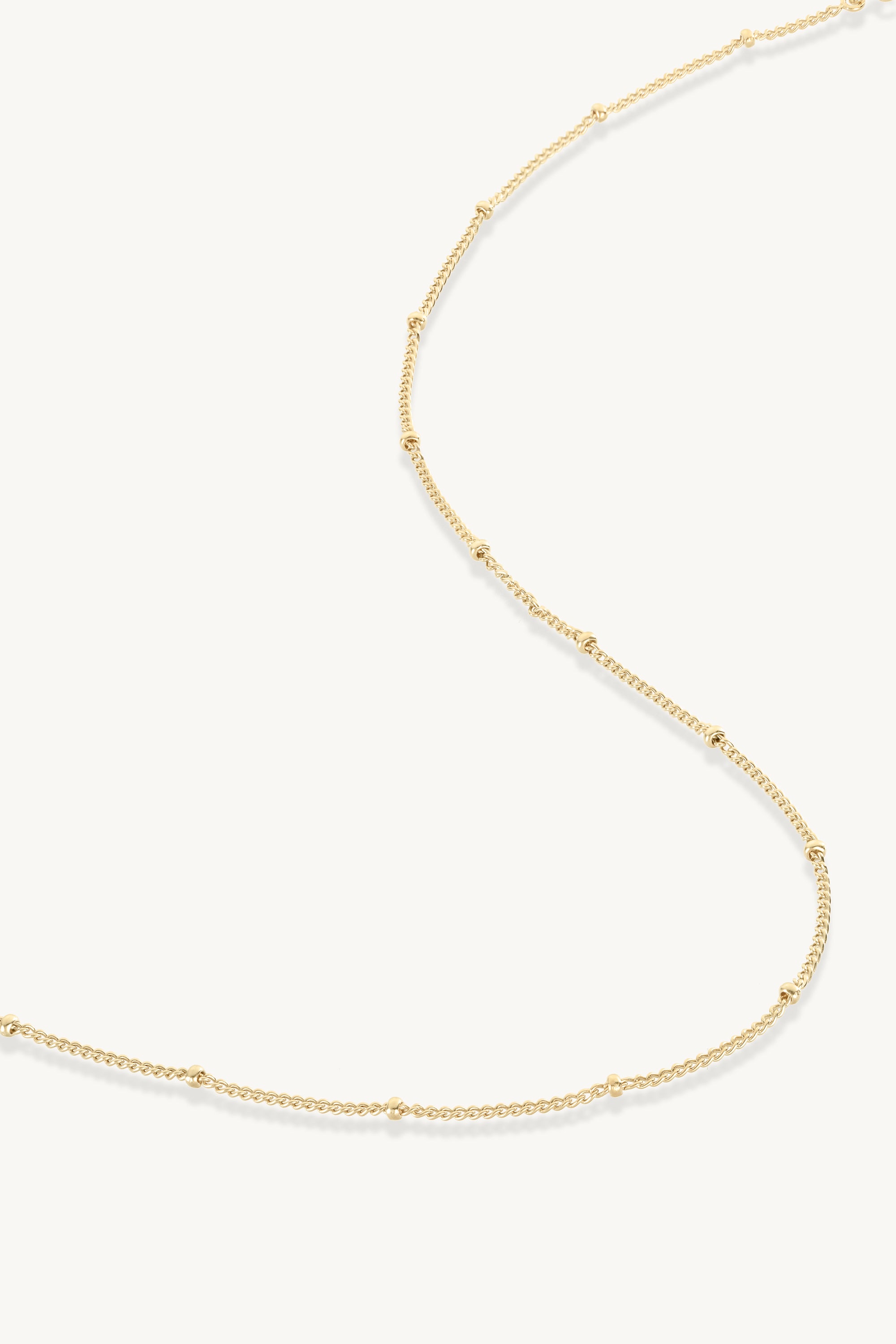 14K Gold Dot Chain Necklace for Women - Elegant Dainty Layering Jewelry for Everyday Wear & Special Occasions