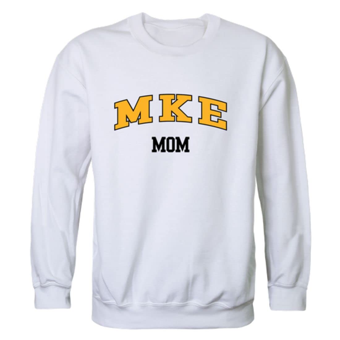UW University of Wisconsin Milwaukee Panthers Mom Fleece Crewneck Pullover Sweatshirt - Black - Comfortable College Apparel for Game Day & Casual Wear