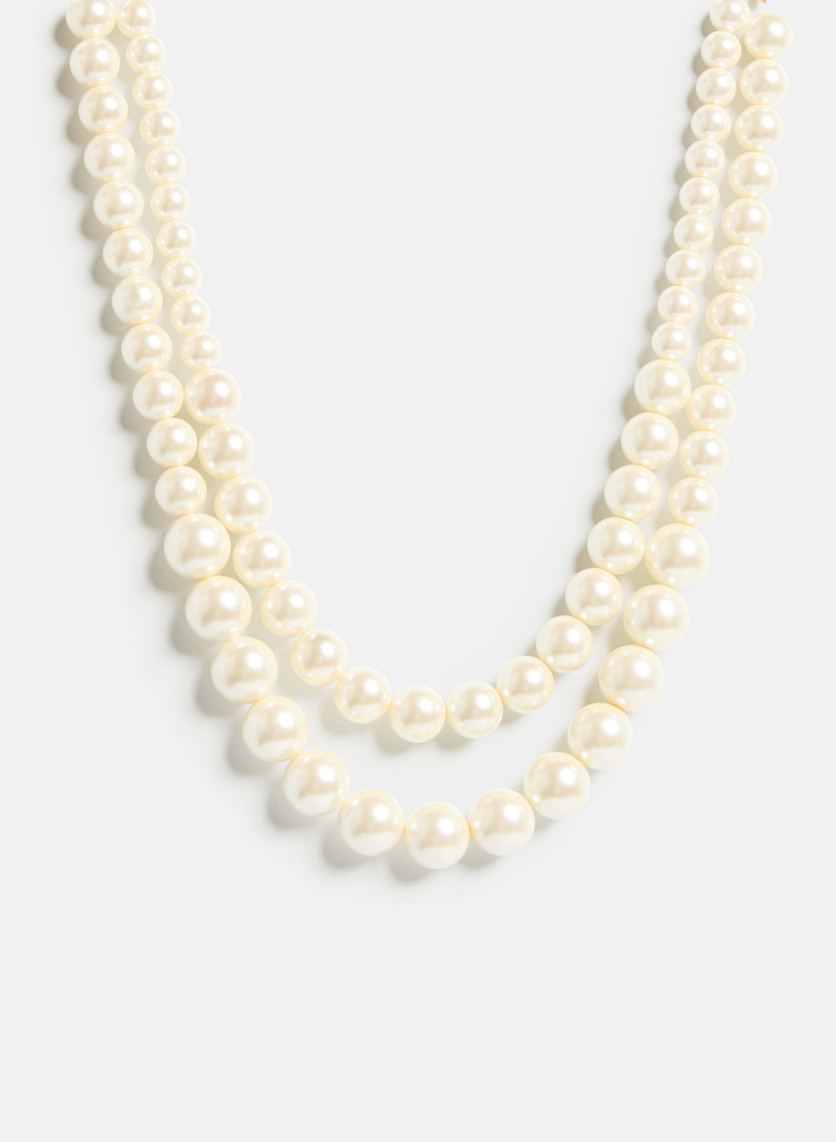 Elegant Double Pearl Necklace for Women - Classic & Timeless Jewelry Gift for Bridal, Party & Special Occasions
