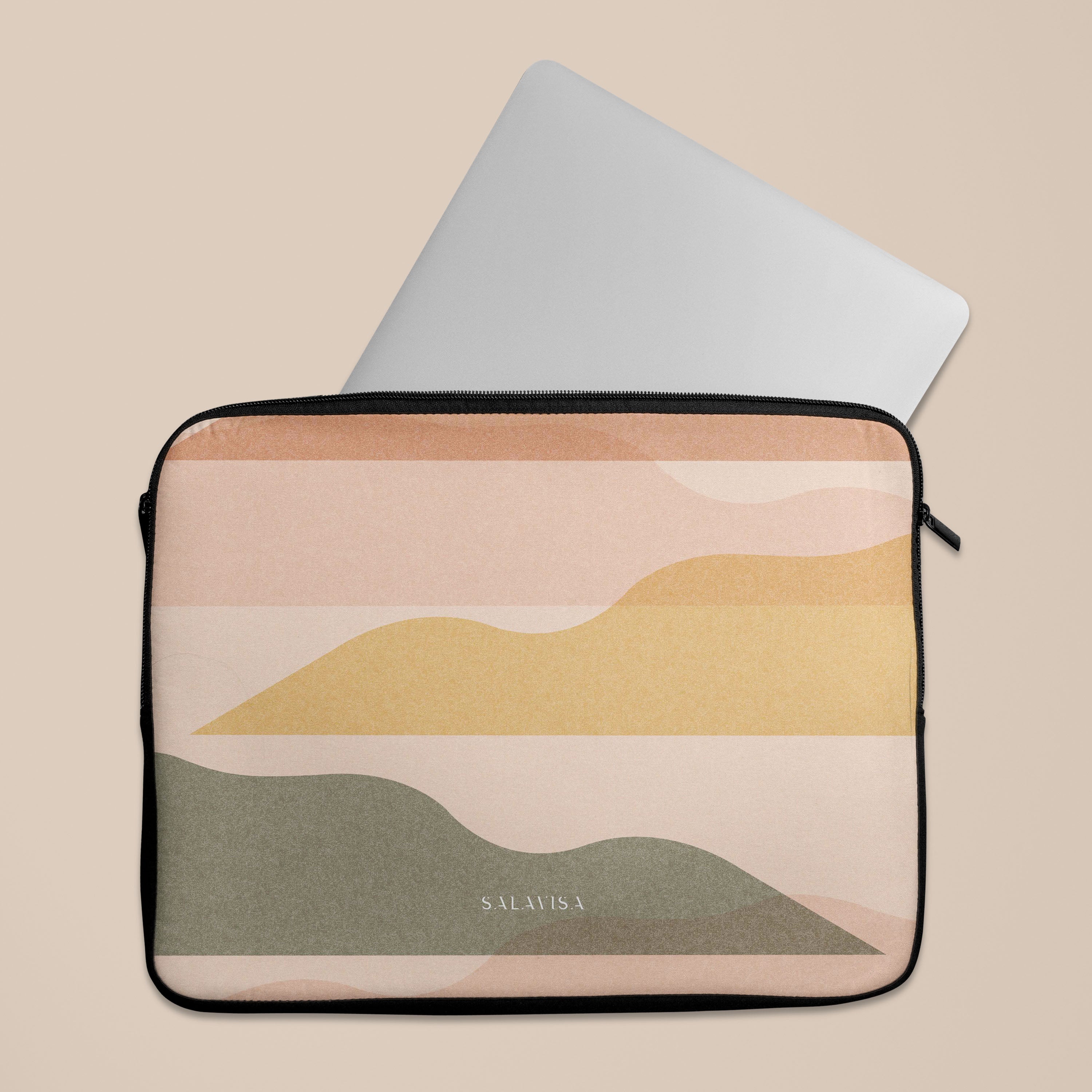 Premium Cloudy Layers Laptop Sleeve Case - Waterproof & Shockproof 13-15 Inch Laptop Bag for MacBook Air/Pro, Dell, HP - Perfect for Office, School & Travel Accessories