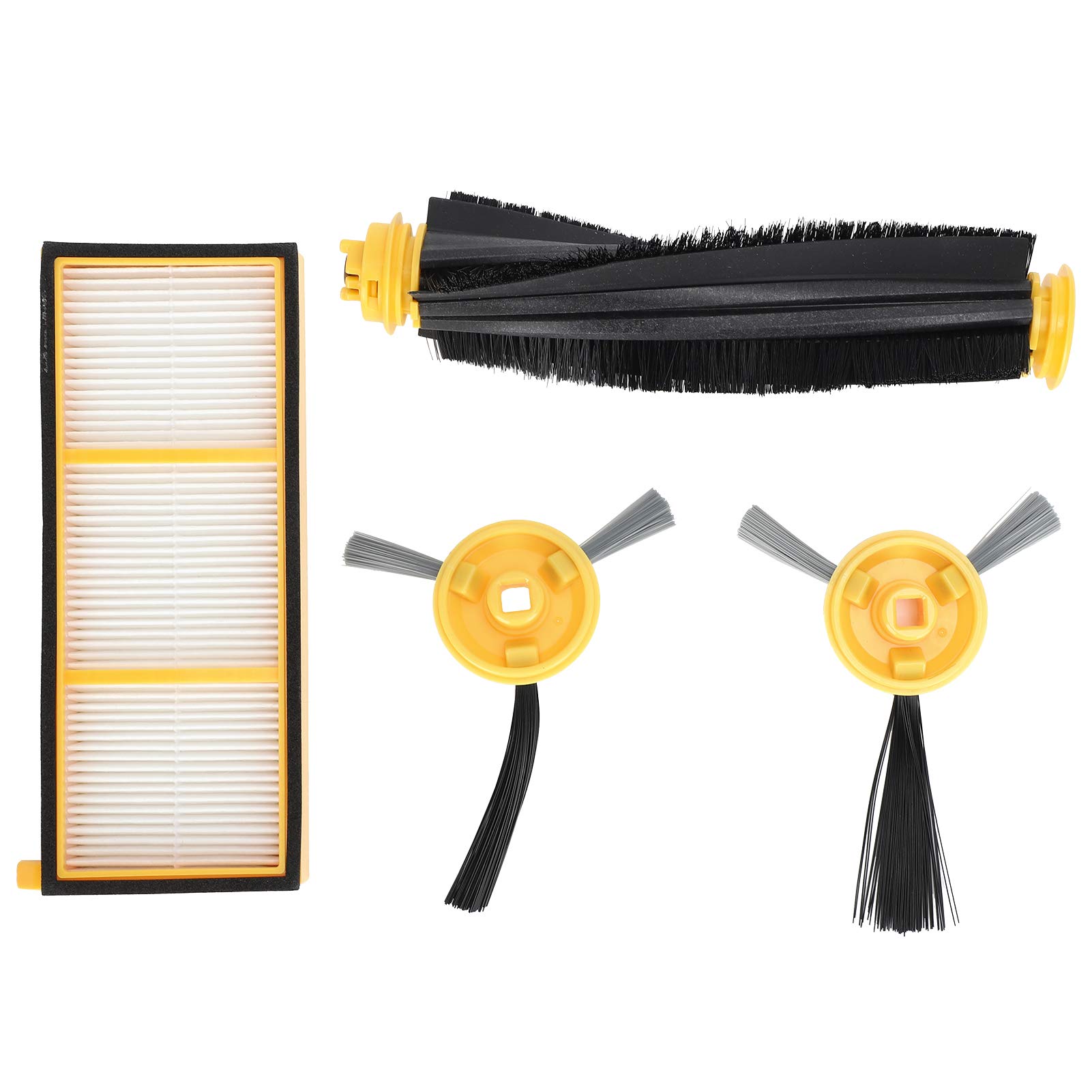 RV750 RV700 Vacuum Cleaner Replacement Parts - Brush & Filter Kit with Main & Side Brushes | Compatible with Dyson RV750/RV700 Models | Perfect for Deep Cleaning Carpets, Hard Floors & Pet Hair Removal