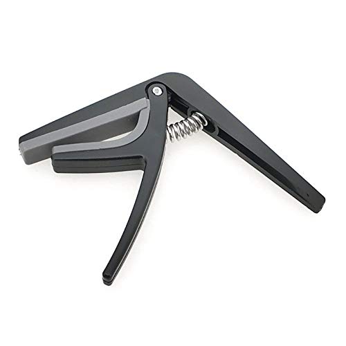 Premium Quick-Change Ukulele Capo for 4-String Guitars & Ukuleles - Single-Hand Operation - Durable Guitar Accessories (Black) - Perfect for Live Performances, Practice Sessions & Traveling Musicians