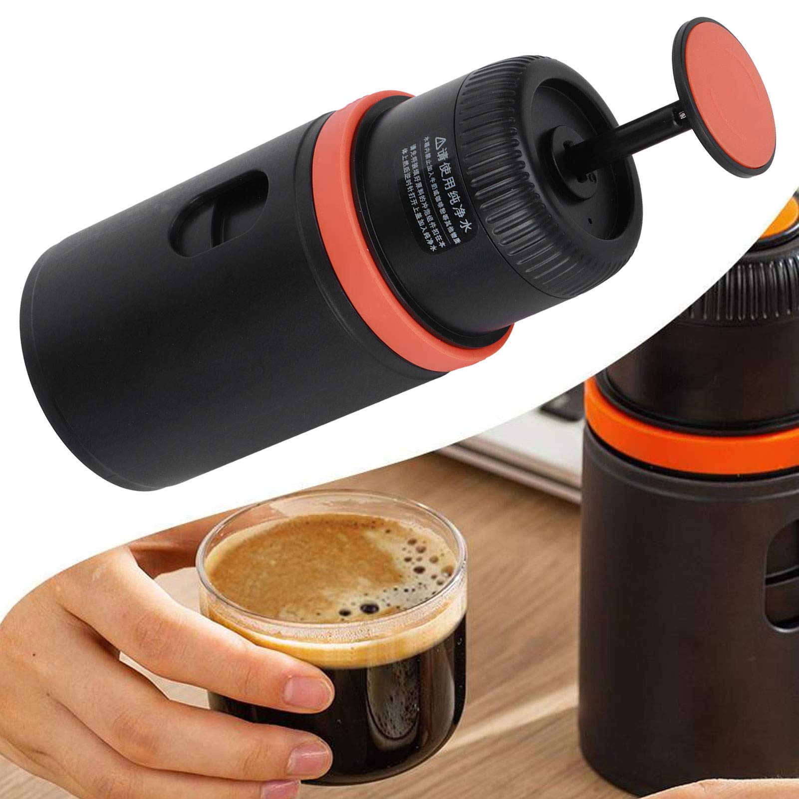 Kuuleyn Portable Capsule Coffee Maker - Mini Hand Press Manual Espresso Machine for Dolce Gusto Capsules | Home, Office & Outdoor Travel Coffee Brewing Tool