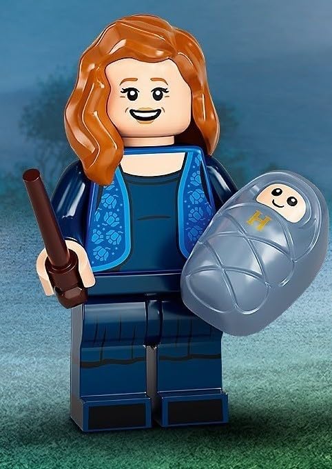 LEGO Harry Potter Series 2 Minifigure - Lily Potter with Baby Harry & Blue Spongy Cape (71028) | Collectible Building Toy for Kids & Adults, Perfect for Harry Potter Fans & LEGO Collectors