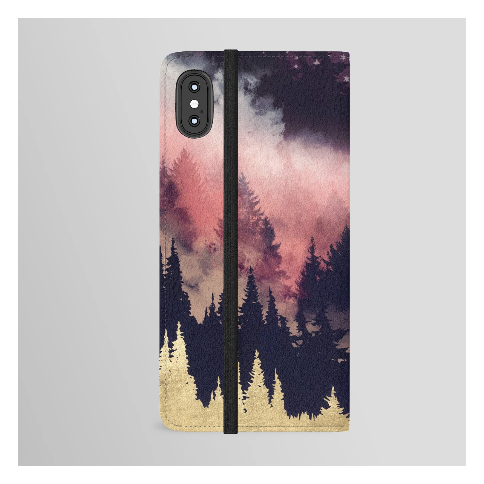 Spacefrogdesigns Evening Glow iPhone Xs Max Wallet Phone Case | Slim Protective Cover with Card Holder | Perfect for Travel, Work & Everyday Use