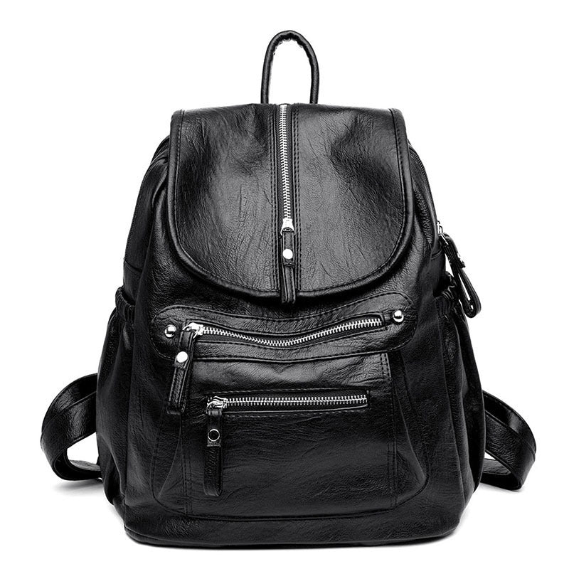Vegan Leather Backpack for Women & Men - Stylish & Durable Eco-Friendly Laptop Bag for Work, Travel & School - Water-Resistant & Lightweight Daypack