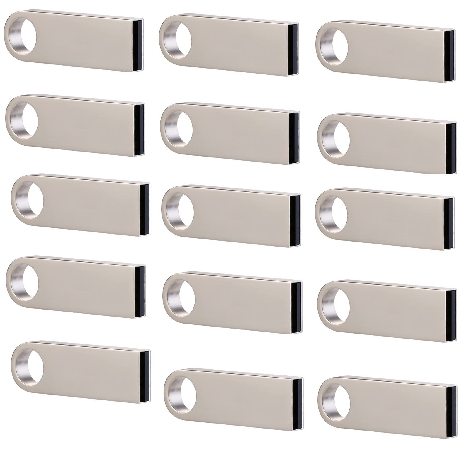 16GB Mini USB Flash Drive 100 Pack - Bulk Thumb Drives for Business, School & Events - No Logo USB Memory Stick for Data Storage & Transfer