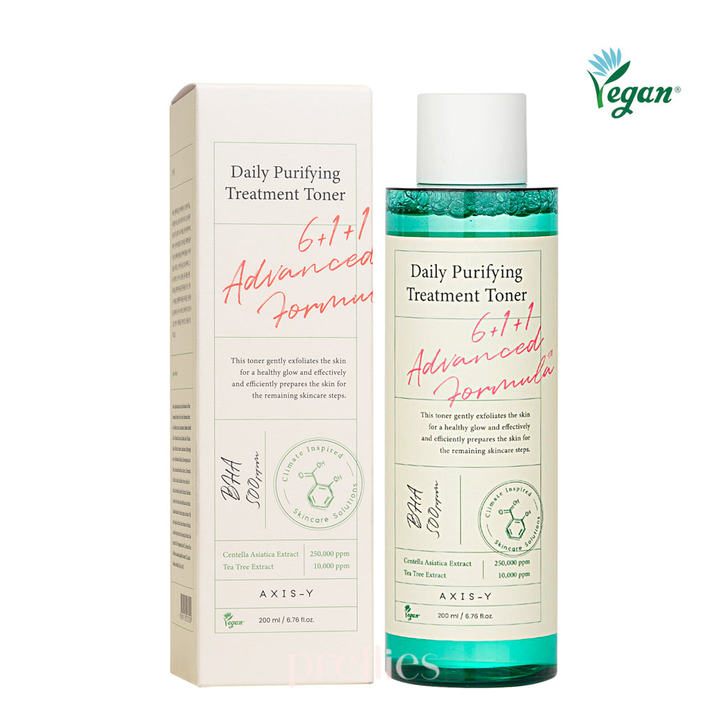 AXIS Y Daily Purifying Treatment Toner 200ml - Korean Skincare for Acne-Prone & Oily Skin - Hydrating & Soothing Facial Toner for Daily Skincare Routine