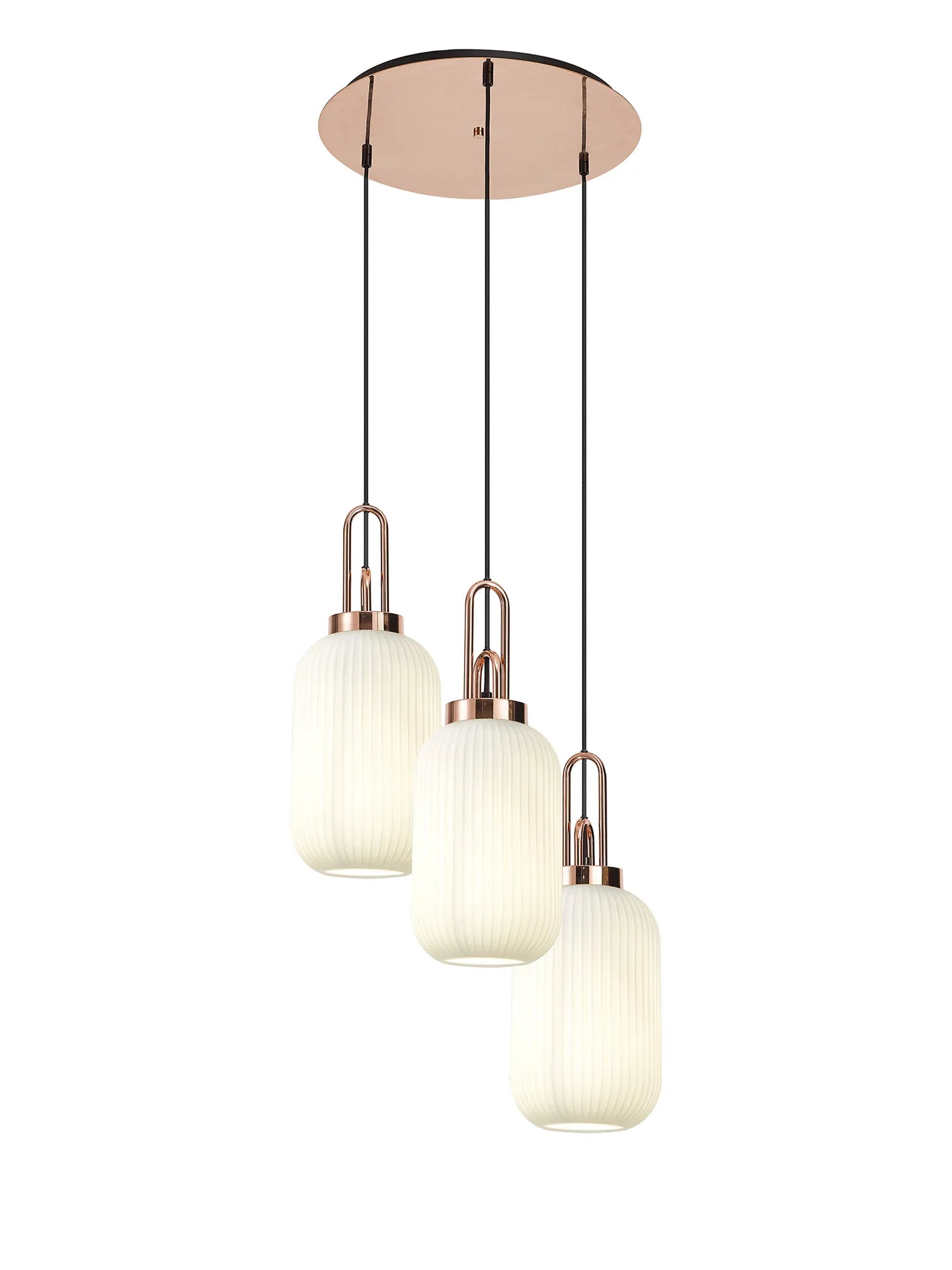 Stylish Cadiz 3-Light Cluster Pendant - Modern Ceiling Lighting Fixture for Dining Room, Kitchen Island & Living Room Decor