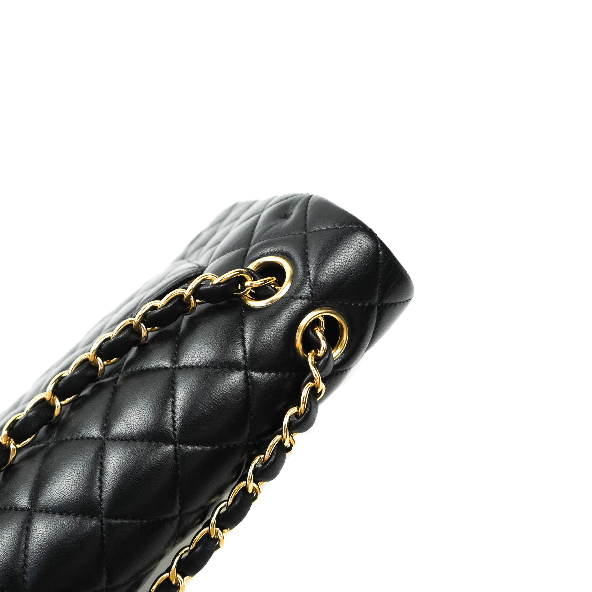 Chanel Classic M/L Medium Double Flap Bag in Black Lambskin Leather with Gold Hardware - Luxury Handbag for Women, Perfect for Date Night & Special Occasions