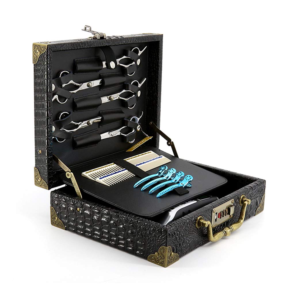 Professional Barber Scissor Case - Portable Hairdressing Toolbox for Salon Styling, Hair Cutting & Hairstyling Accessories Storage (Ideal for Travel, Home & Salon Use)