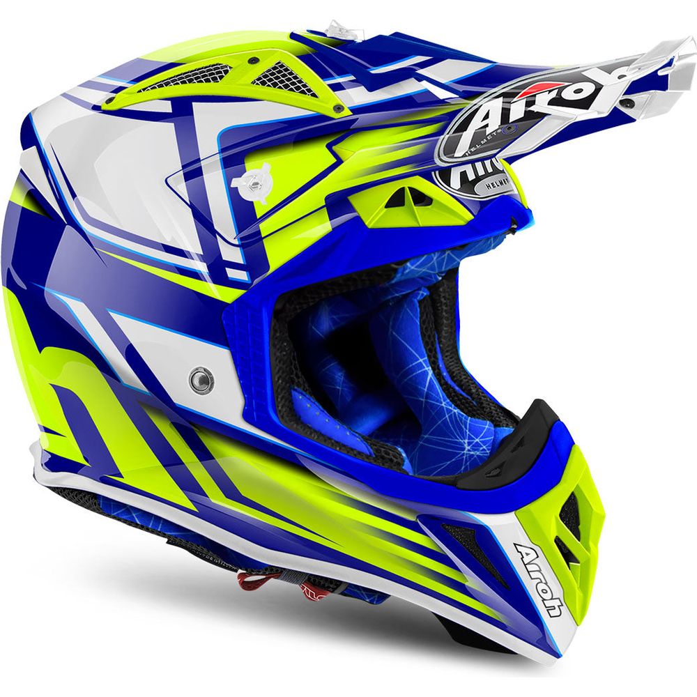Airoh Aviator 2.2 Restyle Yellow Motorcycle Helmet - Lightweight DOT Certified Full Face Helmet for Street Bikes & Cruisers - Perfect for Urban Commuting & Long Distance Riding
