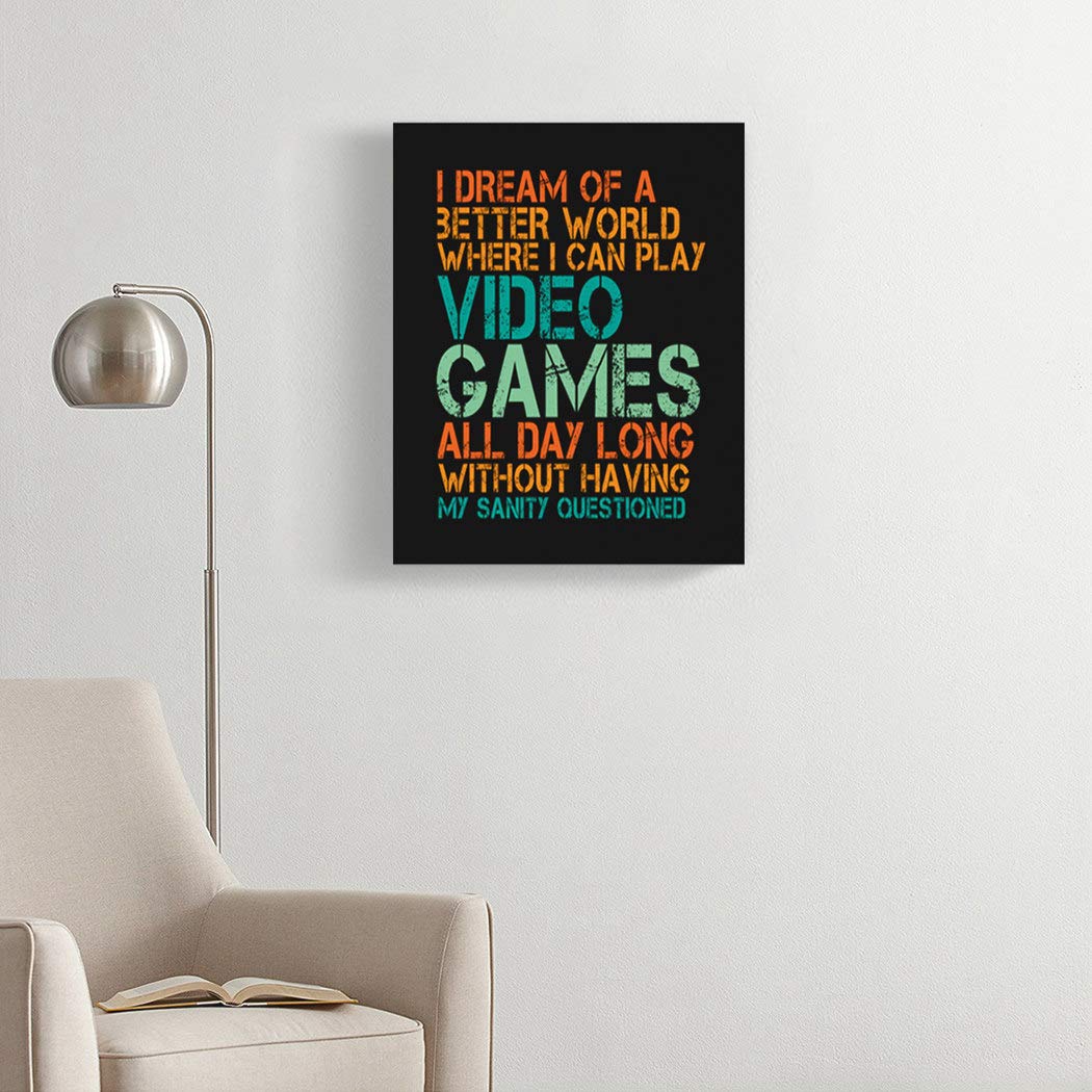 5D DIY Diamond Painting Kit - Funny Video Game Quote for Gamers - Full Drill Cross Stitch Art Craft (16x12 Inch) - Perfect for Home Wall Decor & Geek Gifts - Great for Gaming Rooms, Birthday Presents & Relaxation Therapy