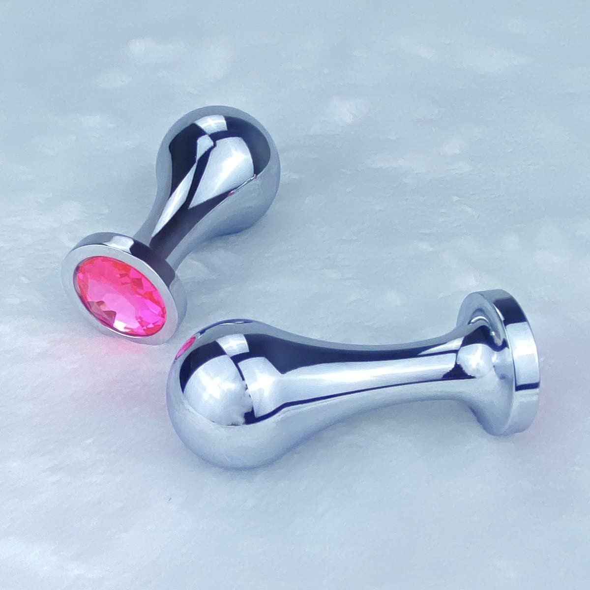 Premium Metal Anal Plug Trainer Kit - Prostate Massage & Stimulation Sex Toy for Men & Women (Pink) | Luxury Jewelry Design for Enhanced Comfort & Pleasure | Perfect for Couples Play, Solo Exploration & BDSM Scenes