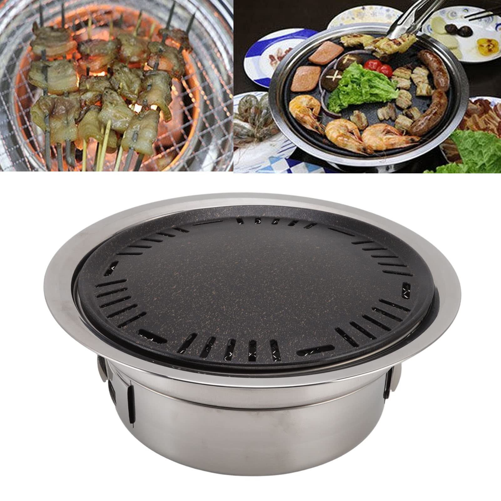 Portable Stainless Steel BBQ Grill for Outdoor Camping & Picnic