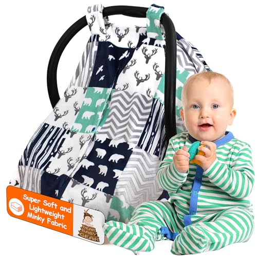Woodland Bear Navy Mint