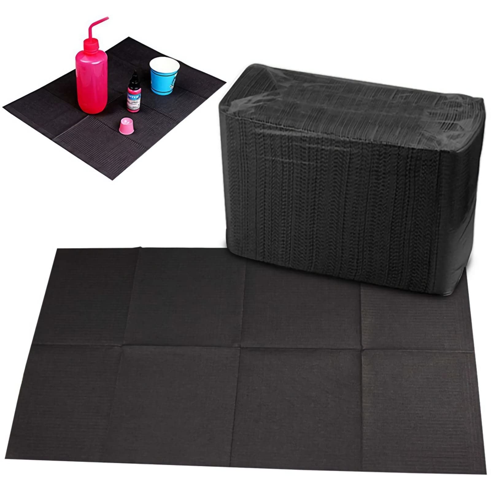 **JWCBDY 50Pcs Disposable Dental Bibs - 3-Ply Waterproof Patient Lap Cloths 13