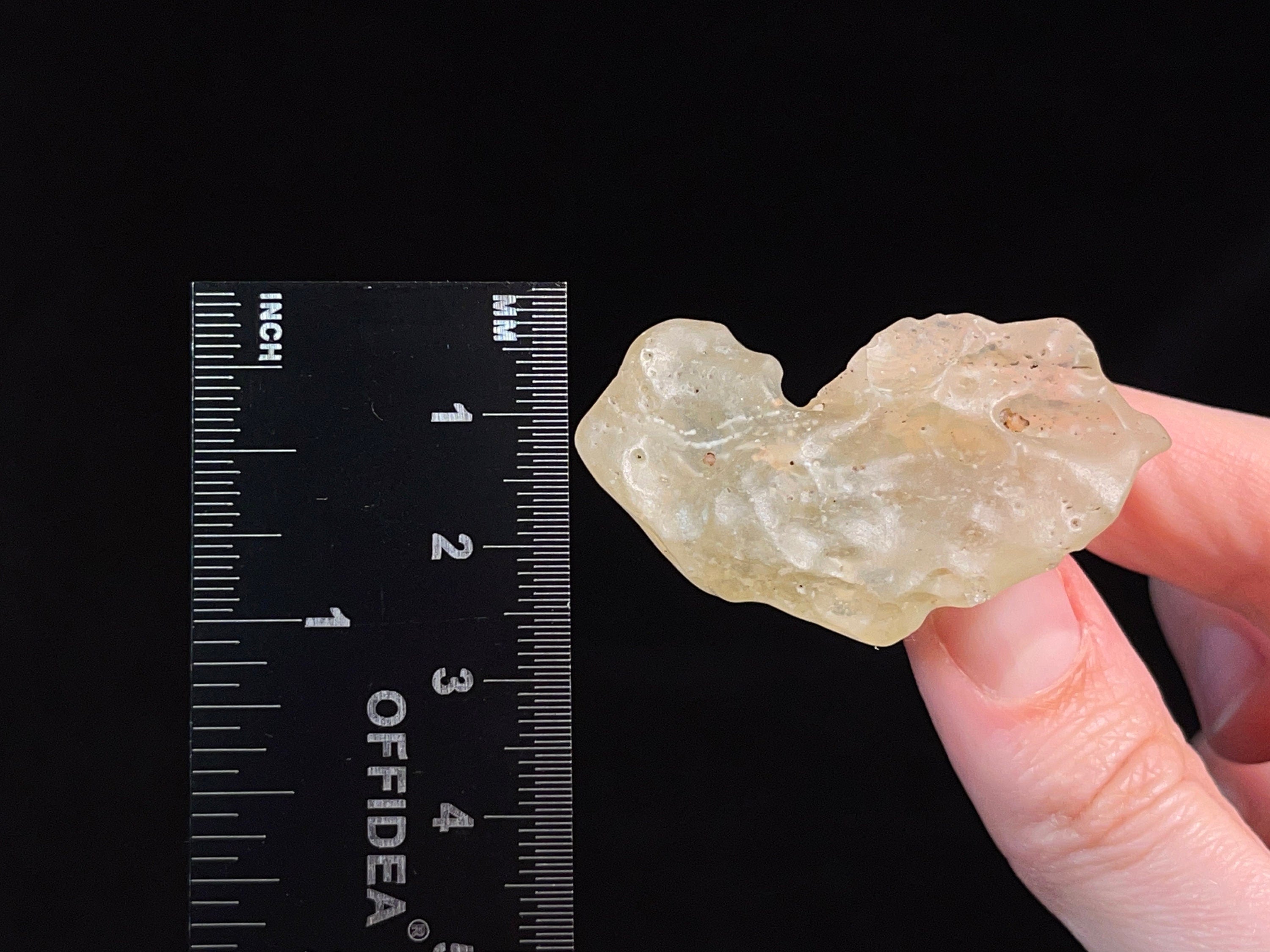 Libyan Desert Glass Raw Crystal - Rare 2A Grade 17.7g Metaphysical Healing Stone | Genuine Natural Gemstone for Meditation, Energy Work & Jewelry Making