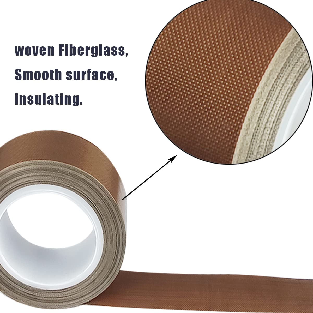 High-Temperature PTFE Teflon Tape for Vacuum Sealer Machine - 25mm x 33ft x 0.18mm - Heat Resistant, Leak-Proof Sealing Tape for Welding, Plumbing & Food Packaging