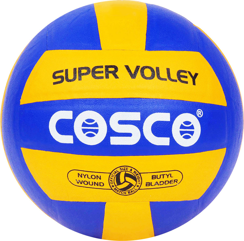 Cosco Super Volley Volleyball - Official Size & Weight for Indoor & Outdoor Games - Perfect for Beach, Park, Gym & School Volleyball Practice