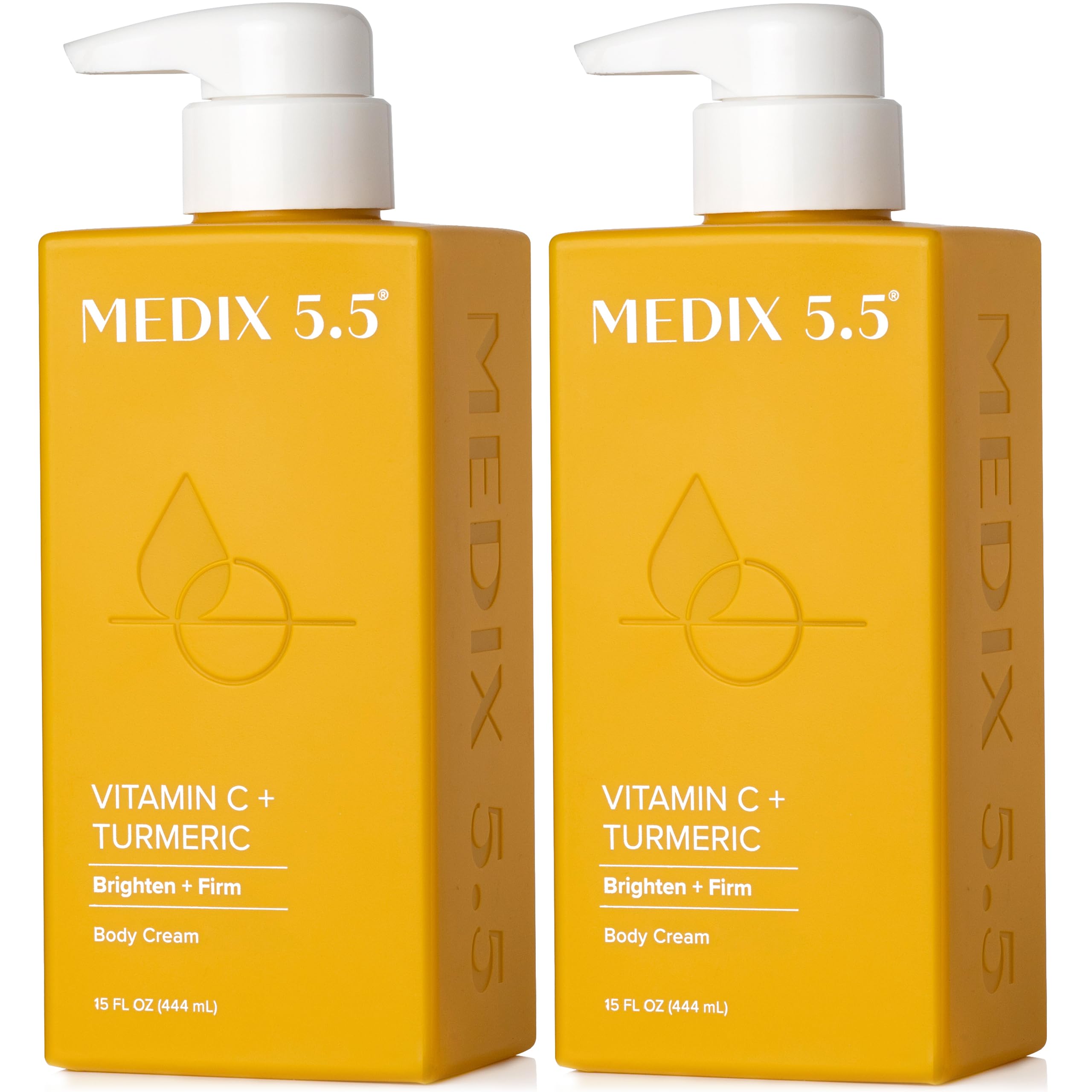 Medix 5.5 Vitamin C Face & Body Moisturizing Cream - Anti-Aging, Firming & Brightening Skin Care for Uneven Tone, Age Spots & Sun Damage | Hydrating Day & Night Cream for Dry Skin (2-Pack) | Perfect for Daily Skincare Routine & Post-Sun Recovery