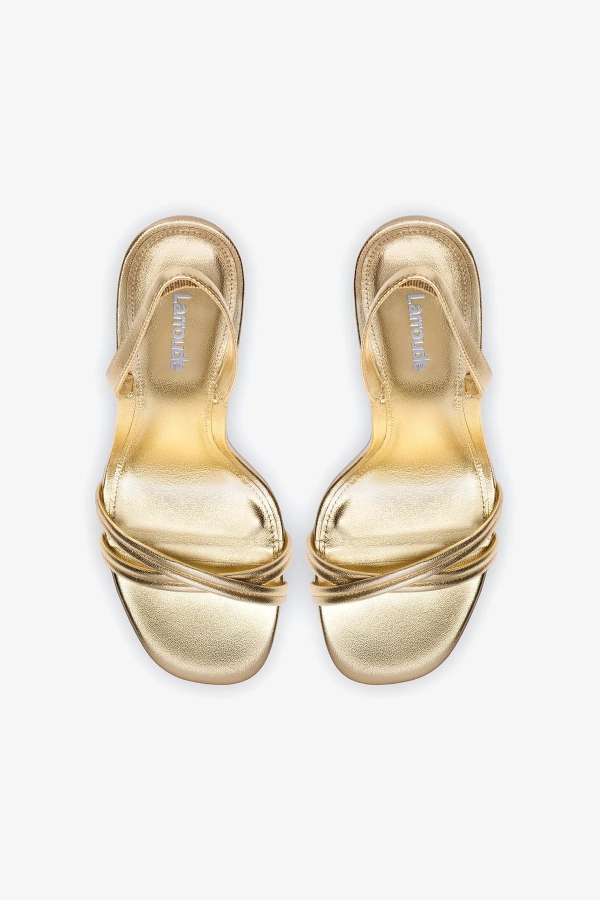 Annie Gold Metallic Leather Sandals - Women's Fashion Shoes for Summer, Beach, and Casual Outings
