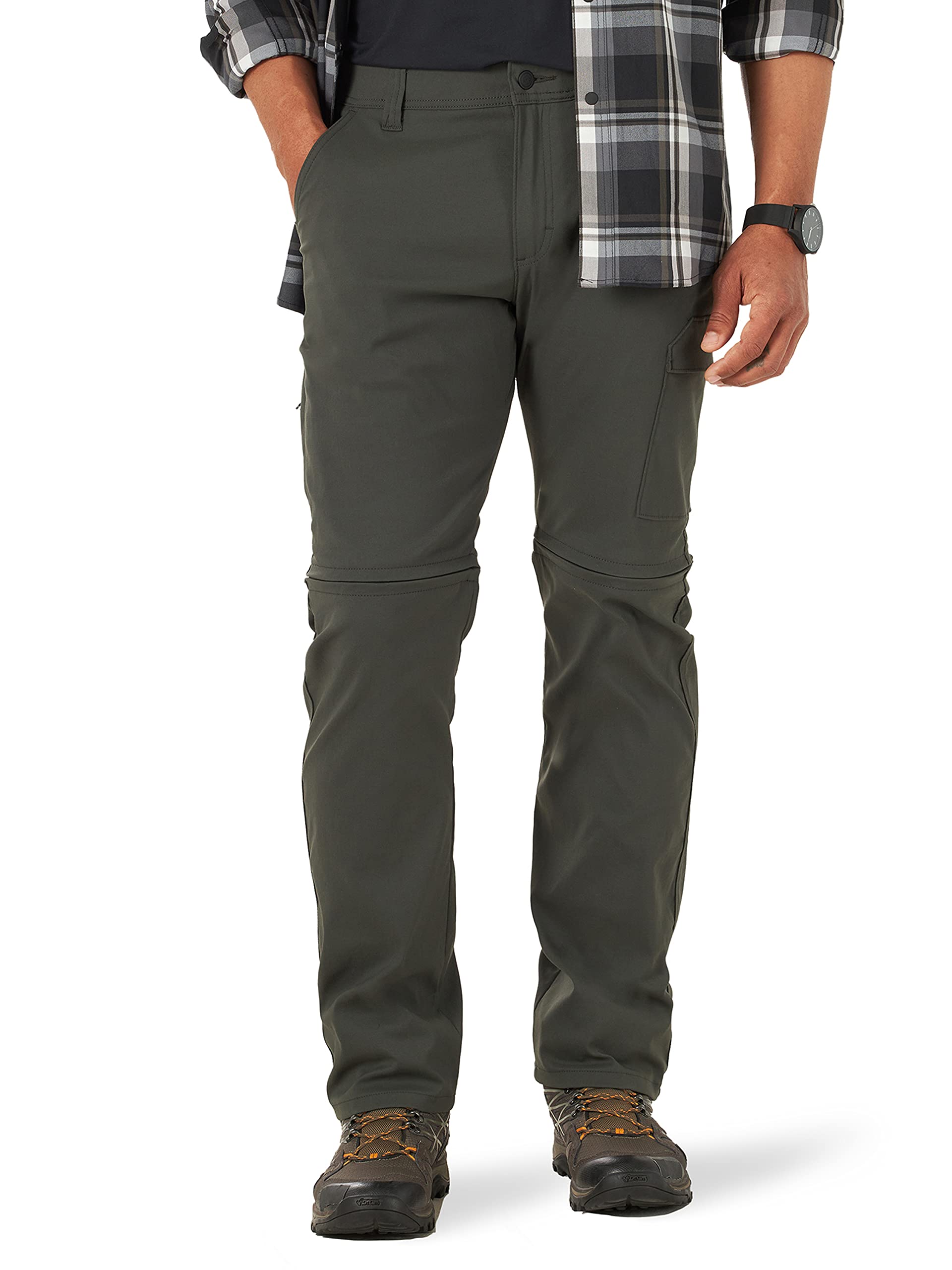 ATG by Wrangler Men's Zip-Off Convertible Cargo Pants - Quick-Dry Hiking & Outdoor Adventure Pants for Camping, Travel & Work