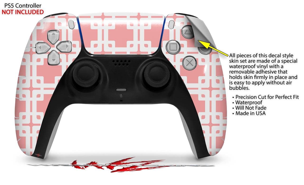 PS5 DualSense Controller Skin Wrap - Pink for Gaming & Protection