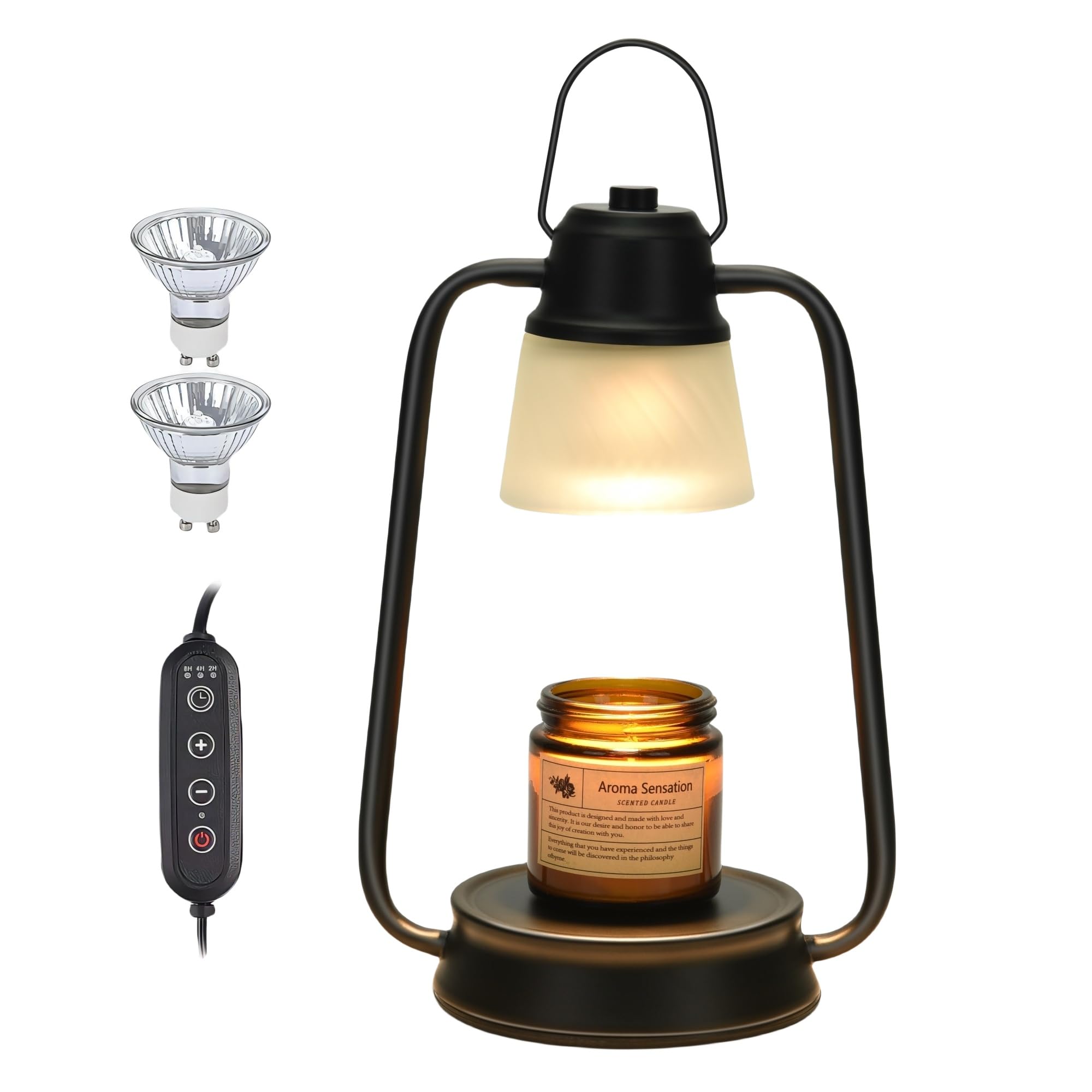 Electric Candle Warmer Lamp with Timer & Dimmer - Wax Melter for All Jar Candles, Home Decor Gift, Aromatherapy Wax Warmer - Perfect for Living Room, Bedroom, and Spa Relaxation