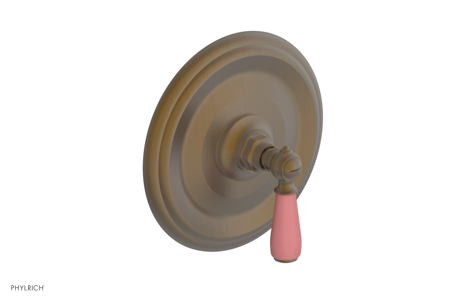 Jamestown Pressure Balance Shower Trim Kit with Pink Accents - 4