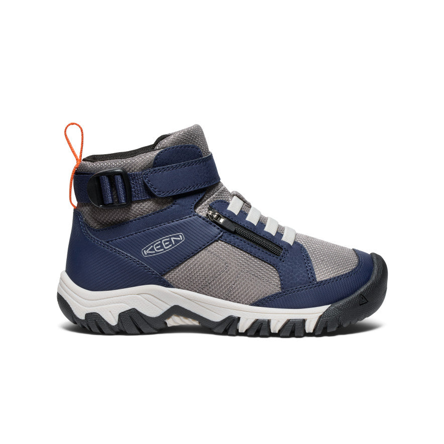 Big Kids' Targhee Boundless Hiking Boots - Navy/Steel Grey | Waterproof & Durable Outdoor Shoes for Boys & Girls | Perfect for Hiking, Camping & Backpacking Adventures